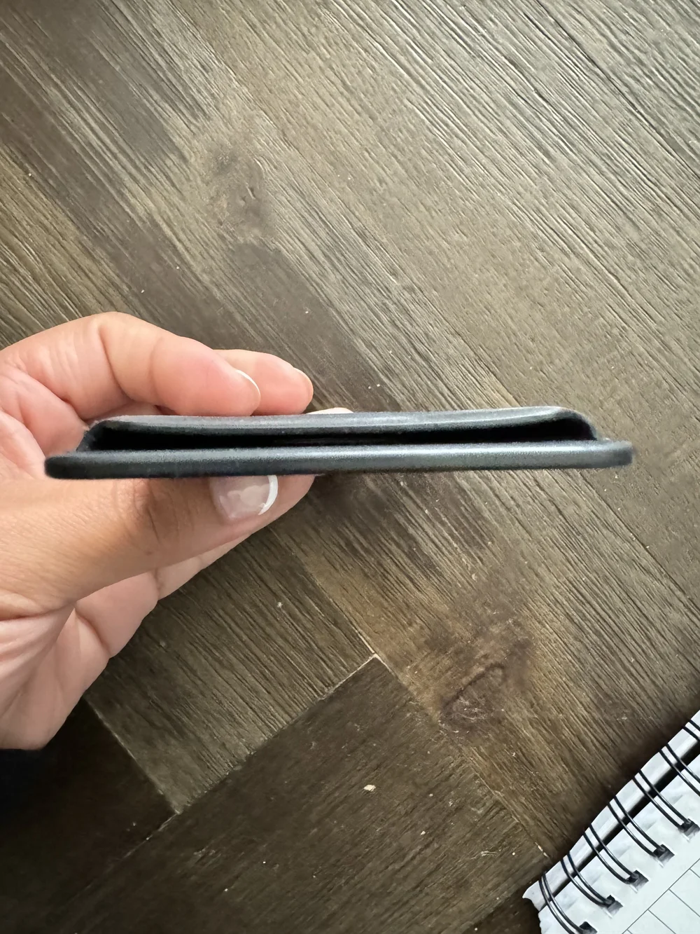 Apple Black Leather Magnetic Wallet for iPhone / MagSafe